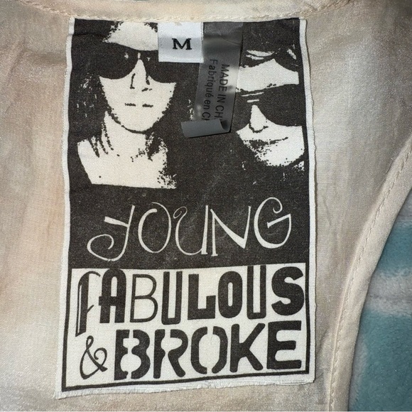 Young Fabulous & Broke Tie Dye Sleeveless handkerchief Tier hem dress size M - Picture 9 of 12